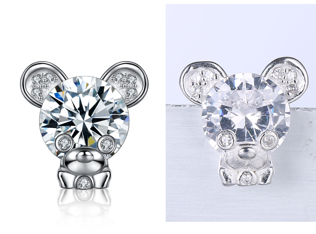 珠宝首饰戒指项链修图后期 |摄影|修图/后期|四角兽工作室_原创作品