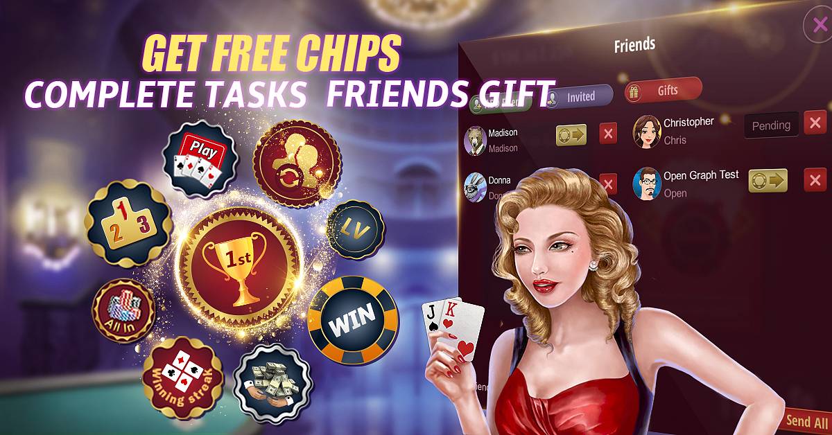 棋牌游戏 扑克手游 德州 UI设计 facebook google 广告