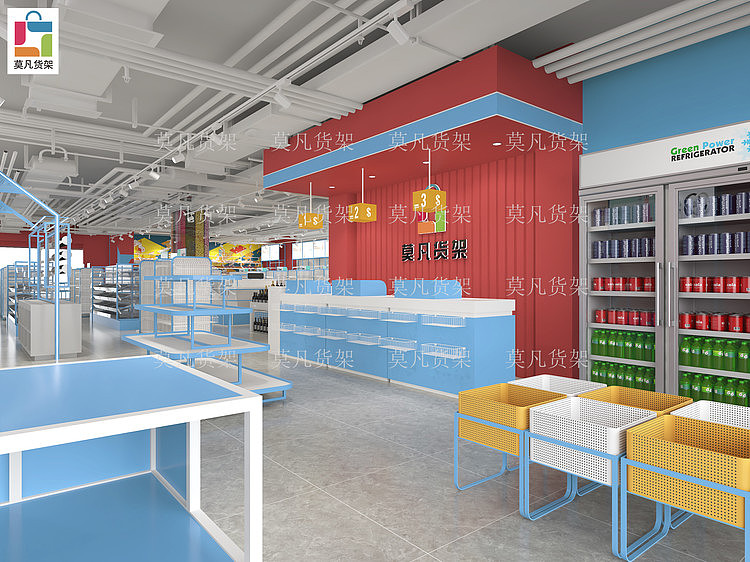 嘉兴饰品百货货架展柜货架-莫凡货架可整店输出