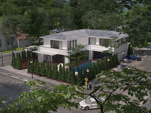 別墅單體效果表現(xiàn)（個人主頁-ZMzAwODE1ODA=） - 建筑設計 - 站酷設計師叁陸玖Design原創(chuàng)素材 - 站酷ZCOOL