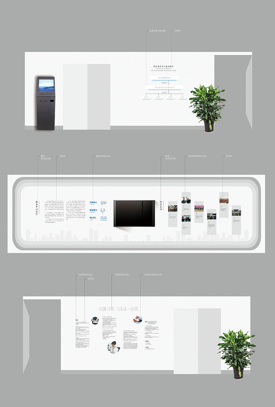 北京密云区行政服务中心-文化墙体和导视系统规划（图ZMjEyMTgzMjQ=） - 展陈设计 - 站酷设计师You_See_See原创素材 - 站酷ZCOOL