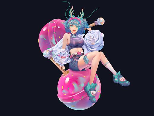 骊珠儿（个人主页-ZNTM5NzcwNTY=） - IP形象 - 站酷设计师陈三响原创素材 - 站酷ZCOOL