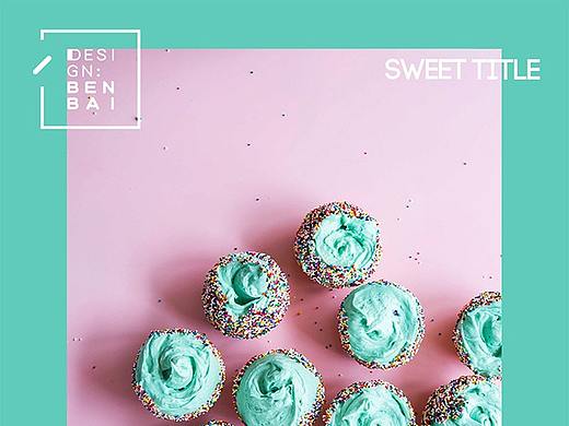 有关春天的海报,粉粉嫩嫩的