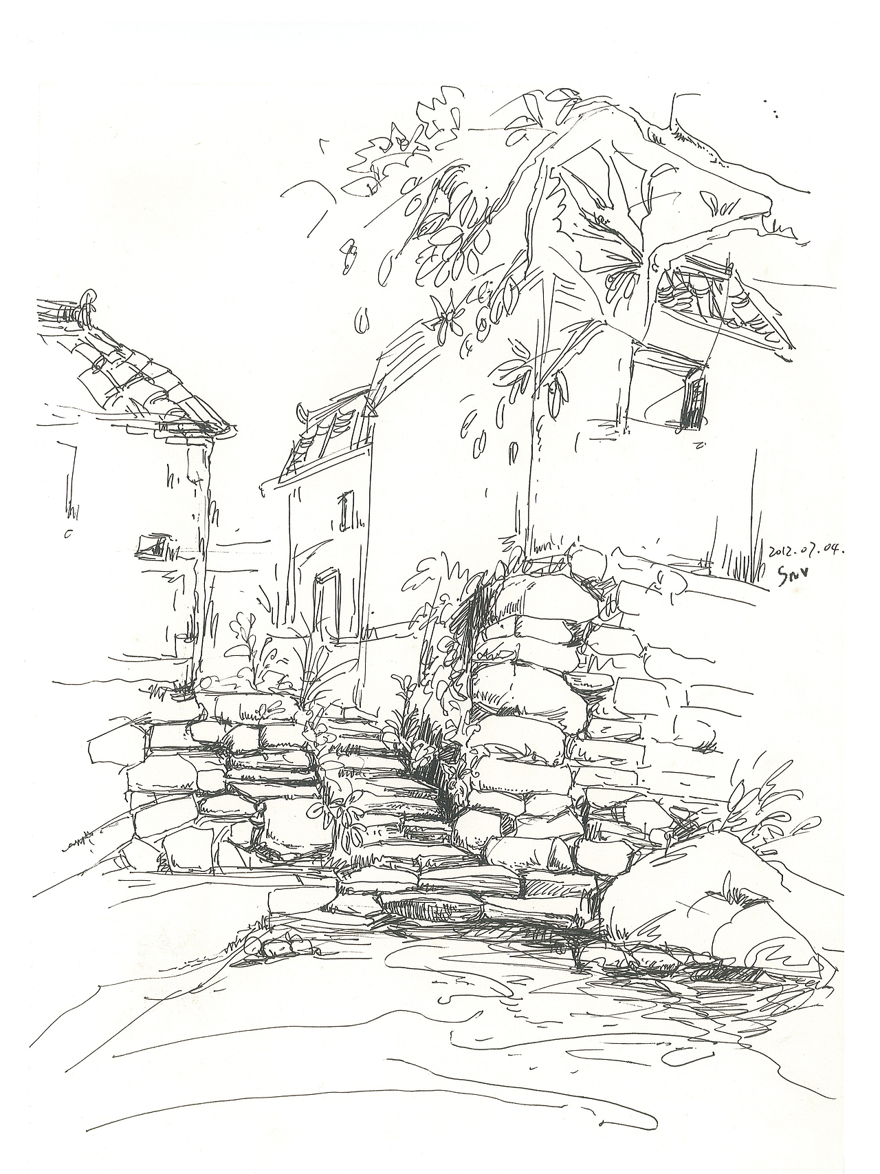 婺源--速写写生