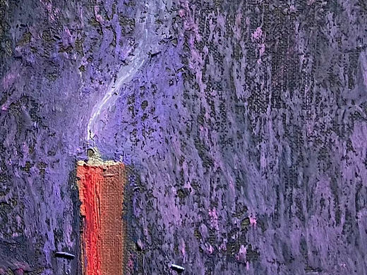 有书和蜡烛的静物#刘勇良艺术空间#布面油画