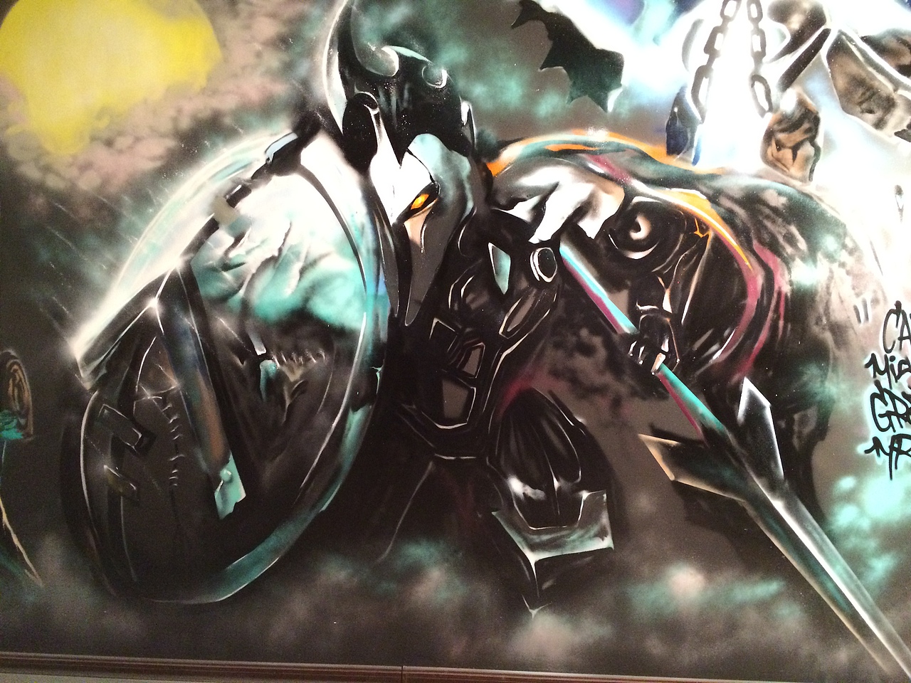 网吧英雄联盟主题涂鸦