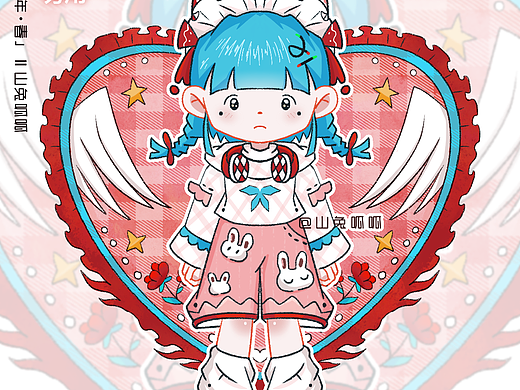 『少女与花』系列插图②