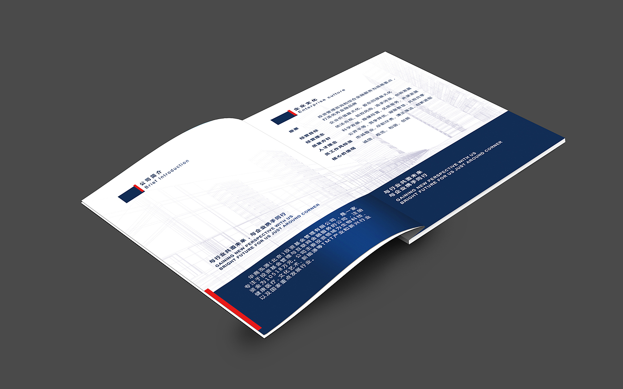 比较早给公司弄的宣传画册