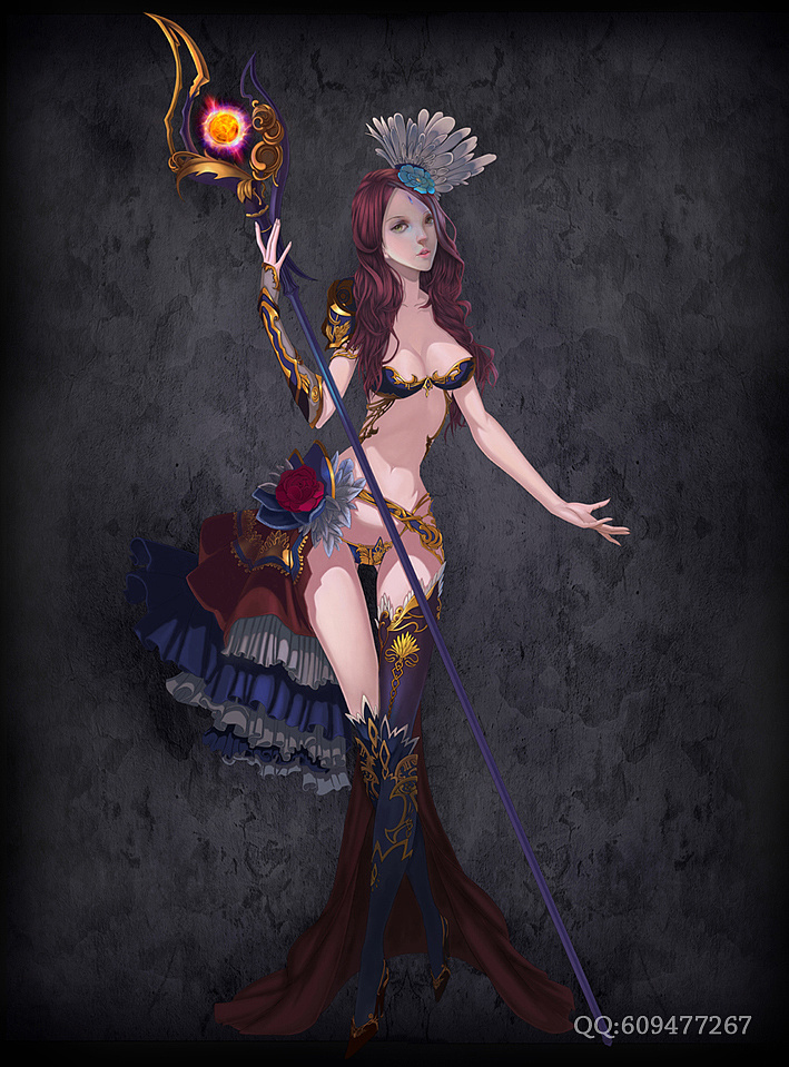 女法师|插画|游戏原画|liuhui_7575 - 原创作品 - 站酷 (zcool)