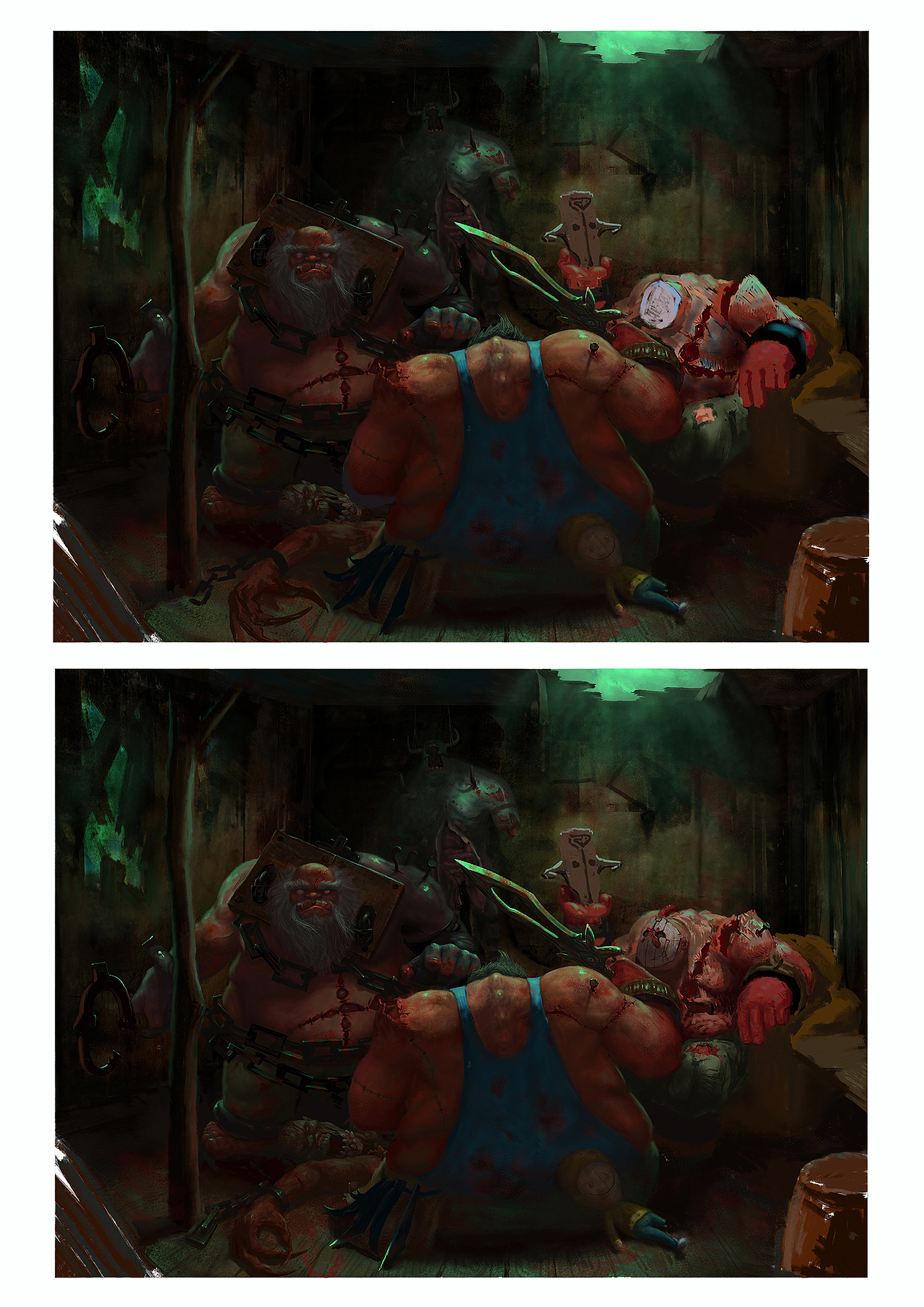 CG插画（dota2英雄外传—屠夫）（图ZNjIwNTYyNTY=） - 商业插画 - 站酷设计师净名原创素材 - 站酷ZCOOL