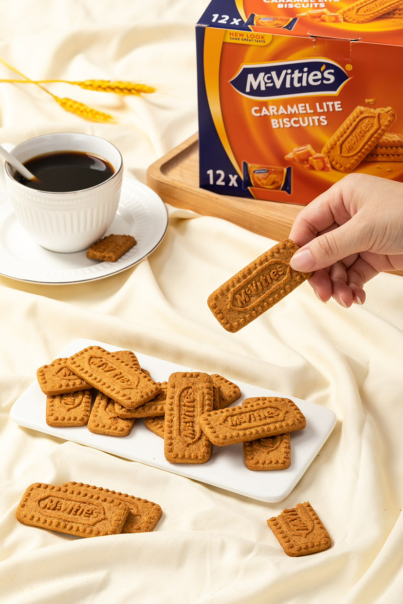 麦维他焦糖饼干电商拍摄作品