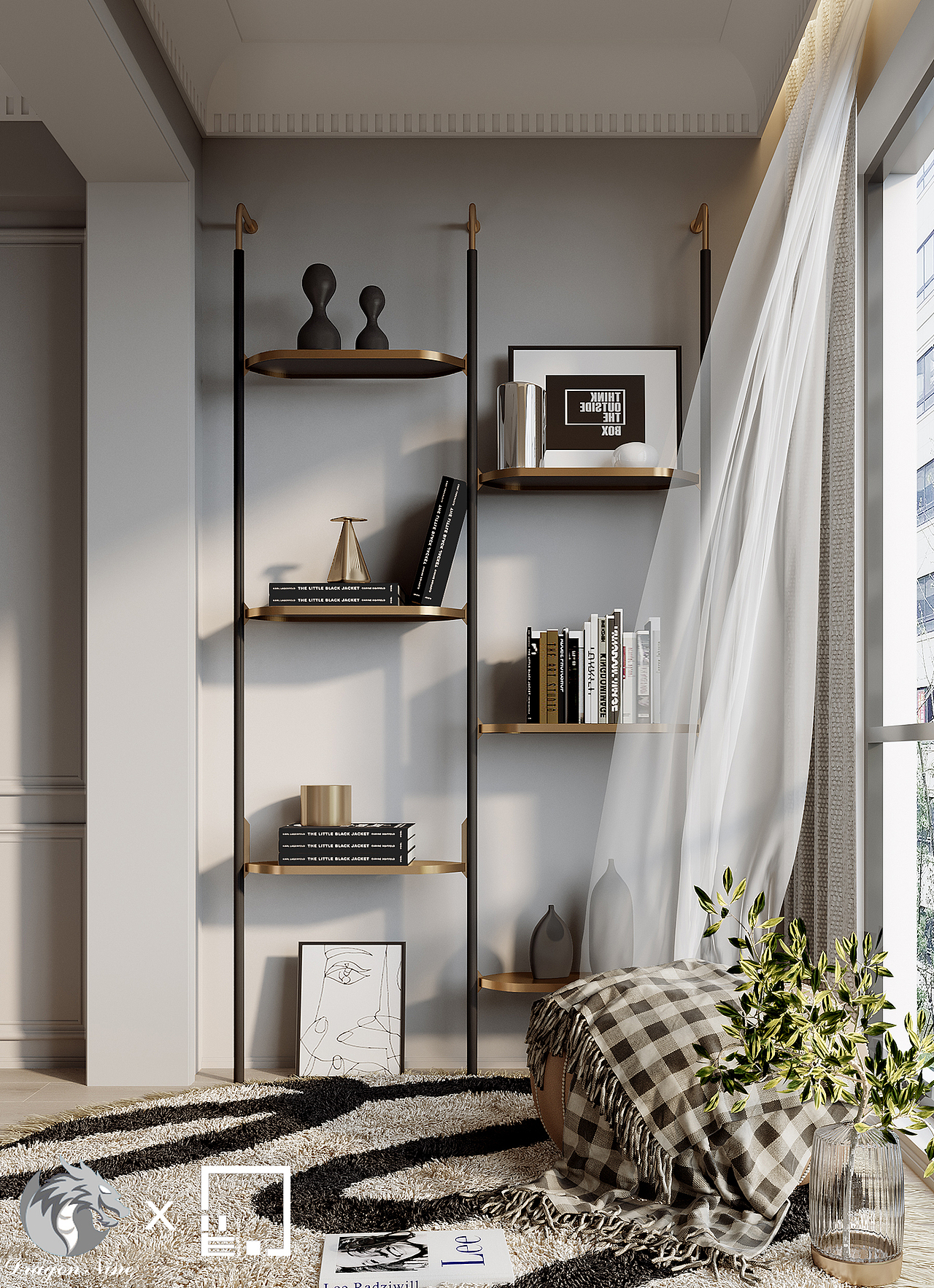 皆空作品 | 寻找城市中的情感共鸣——68㎡法式小公寓（图ZMjk5MTY3OTc2） - 家装设计 - 站酷设计师皆空设计研究室原创素材 - 站酷ZCOOL