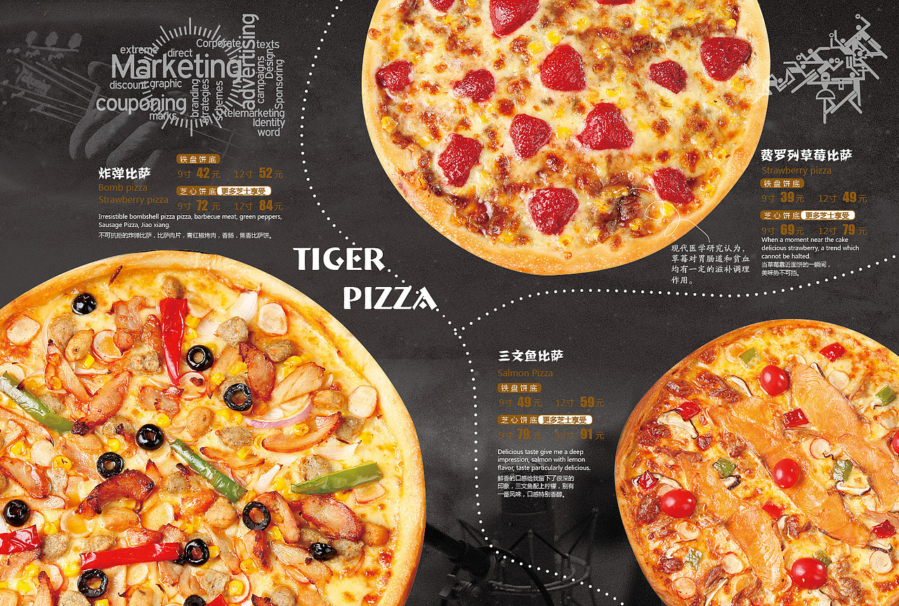 西餐菜谱-比萨店