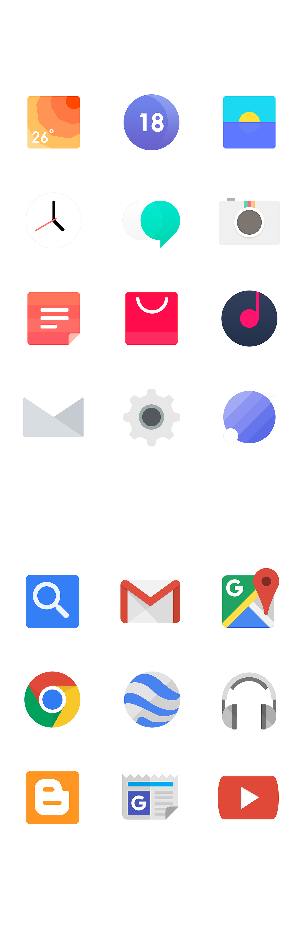 谷歌和一加的icon临摹（图ZNzI5MzMxODA=） - 图标 - 站酷设计师司马涕赞原创素材 - 站酷ZCOOL