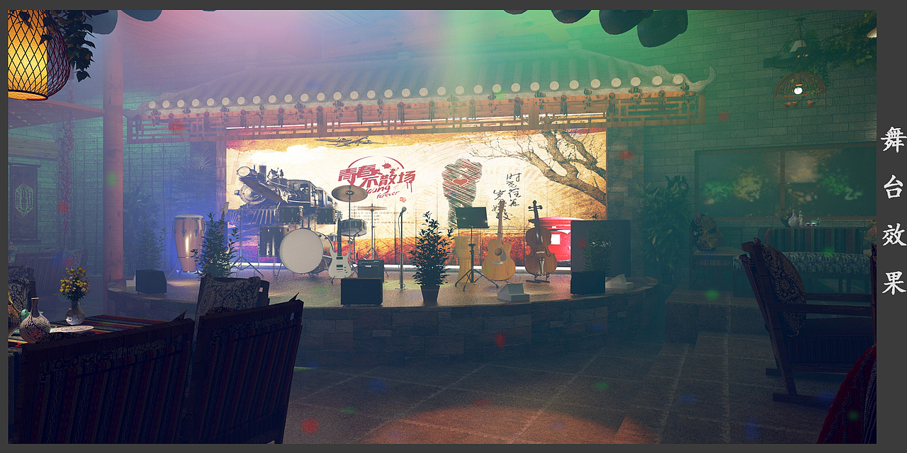 十里风·音乐餐吧（图ZMTAwOTQ5MTQ0） - 家装设计 - 站酷设计师曾蓝宝原创素材 - 站酷ZCOOL
