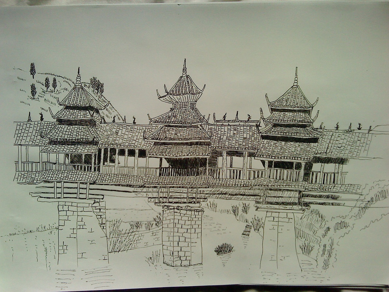 是广西柳州市的一个少数民族的村落,当地的建筑还是保留着古香古色的