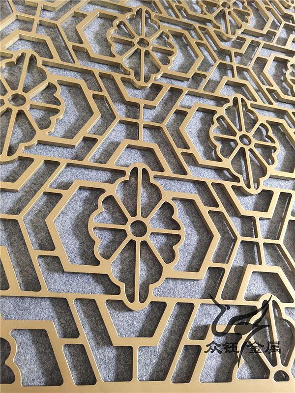 铝雕花雕刻屏风隔断 酒店铝板雕花屏风