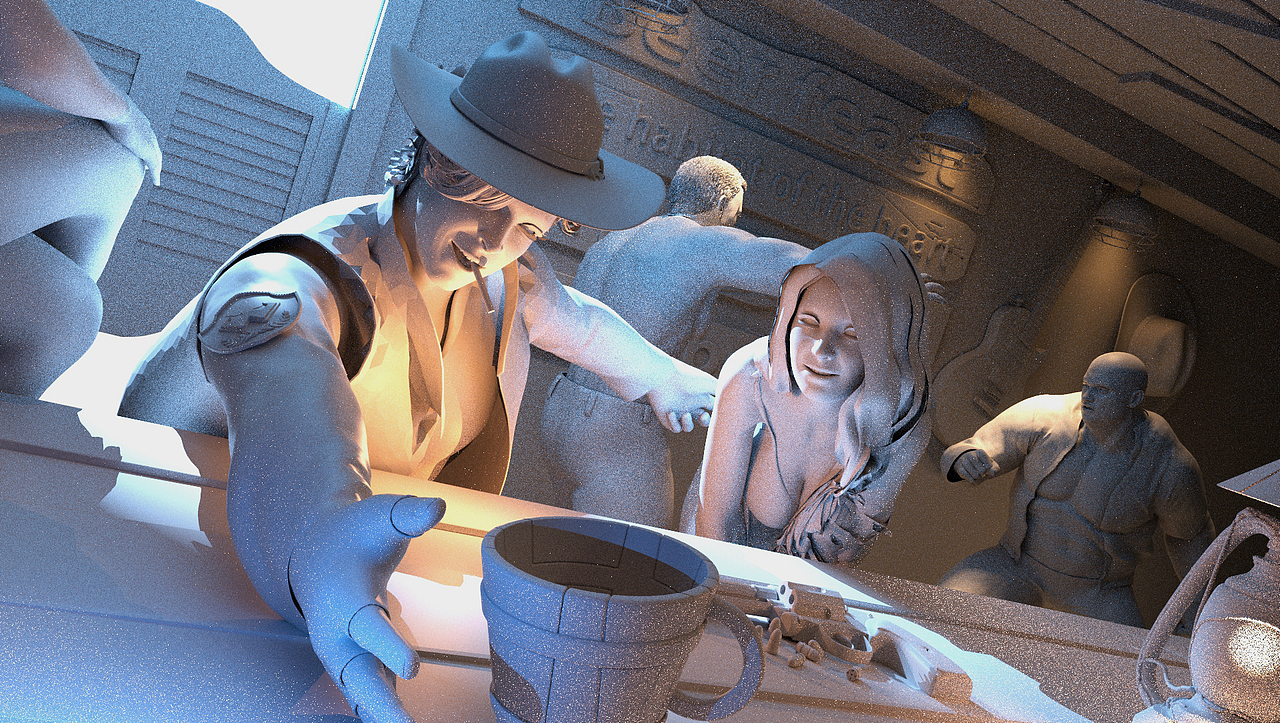 【西部往事】（图ZMjI3MjA5NTg0） - 概念设定 - 站酷设计师八角三分原创素材 - 站酷ZCOOL