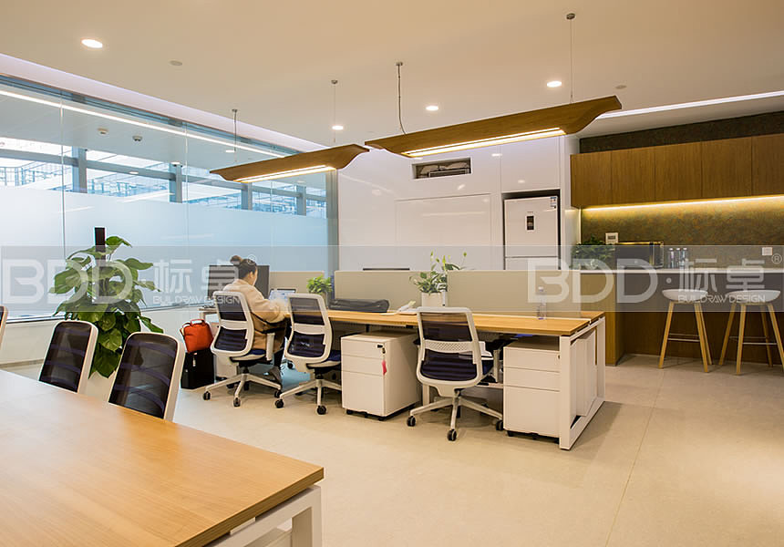 【隐马蓝麒麟】办公室装修设计完工实景图（图ZMTA4OTc2OTY0） - 建筑设计 - 站酷设计师写字楼装修标卓原创素材 - 站酷ZCOOL
