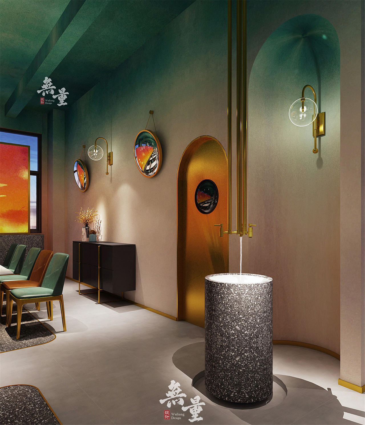 陕西专业烧烤店设计--猛娃烧烤店（图ZMTUzMzEzOTEy） - 家装设计 - 站酷设计师无量餐饮设计原创素材 - 站酷ZCOOL