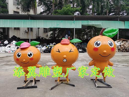 农业装饰就“百事大吉”玻璃钢橘子娃娃雕塑蕴涵的魅力