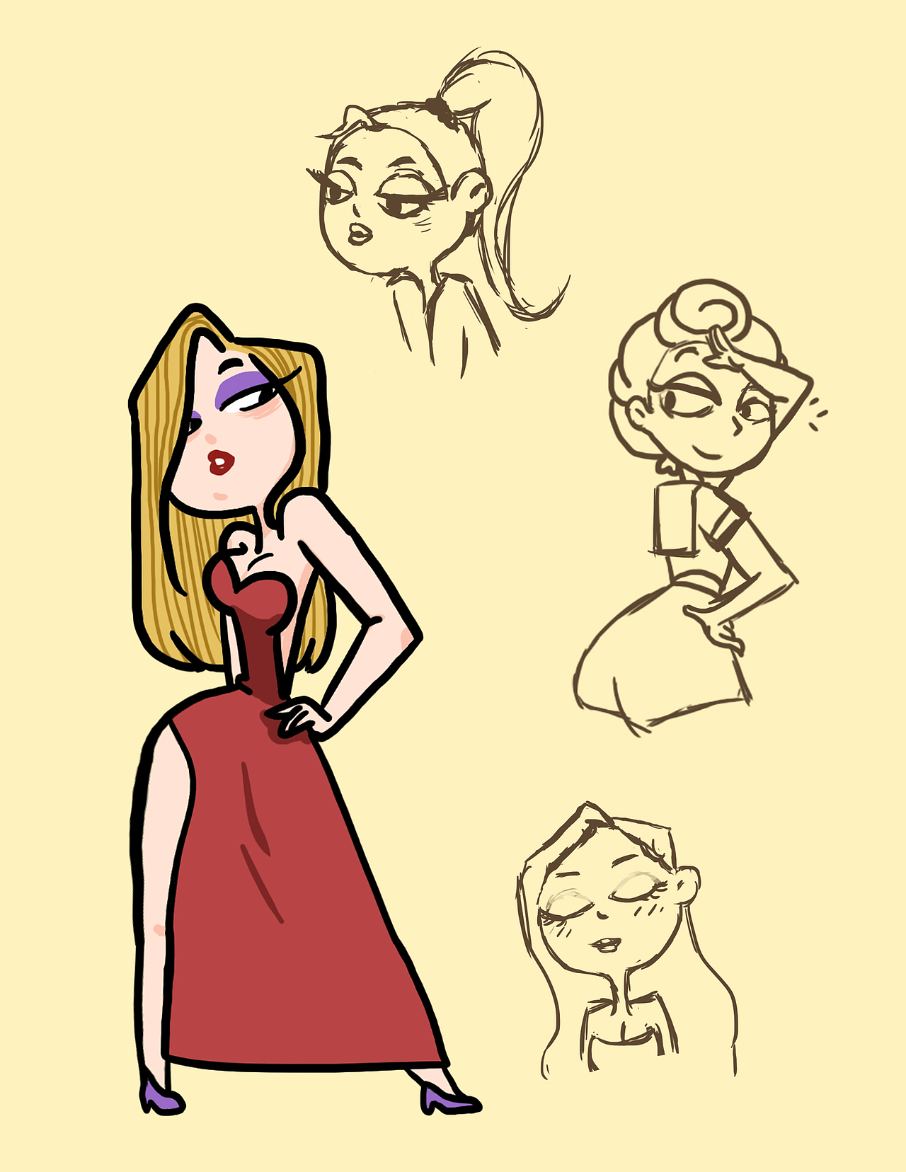 漫画人设（图ZMTM0NDI2ODgw） - 单幅漫画 - 站酷设计师珂壳渴克原创素材 - 站酷ZCOOL