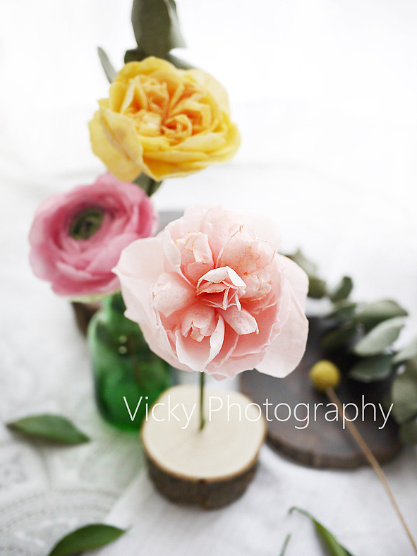 糯米纸花可以吃的花花没有制作工具徒手做的