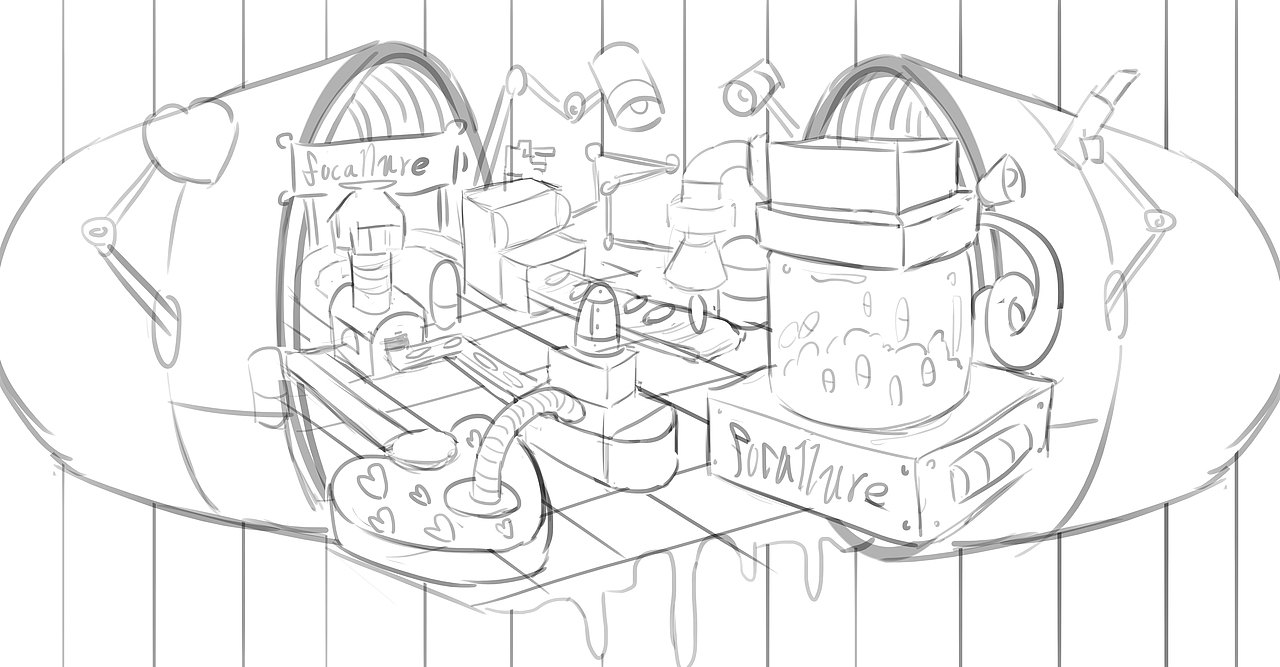 商业插画-菲鹿儿新品胶囊口红插画