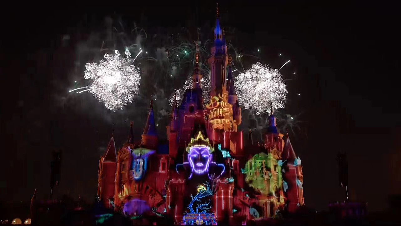 上海迪士尼城堡夜光幻影秀万圣节特别呈现（图ZMjY5MzgwMzE2） - 环境/建筑摄影 - 站酷设计师tcylee原创素材 - 站酷ZCOOL