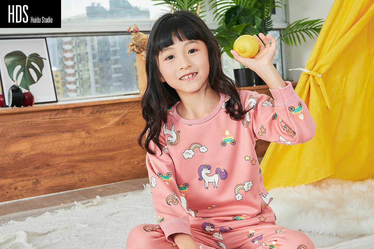 儿童家居服小童模拍摄