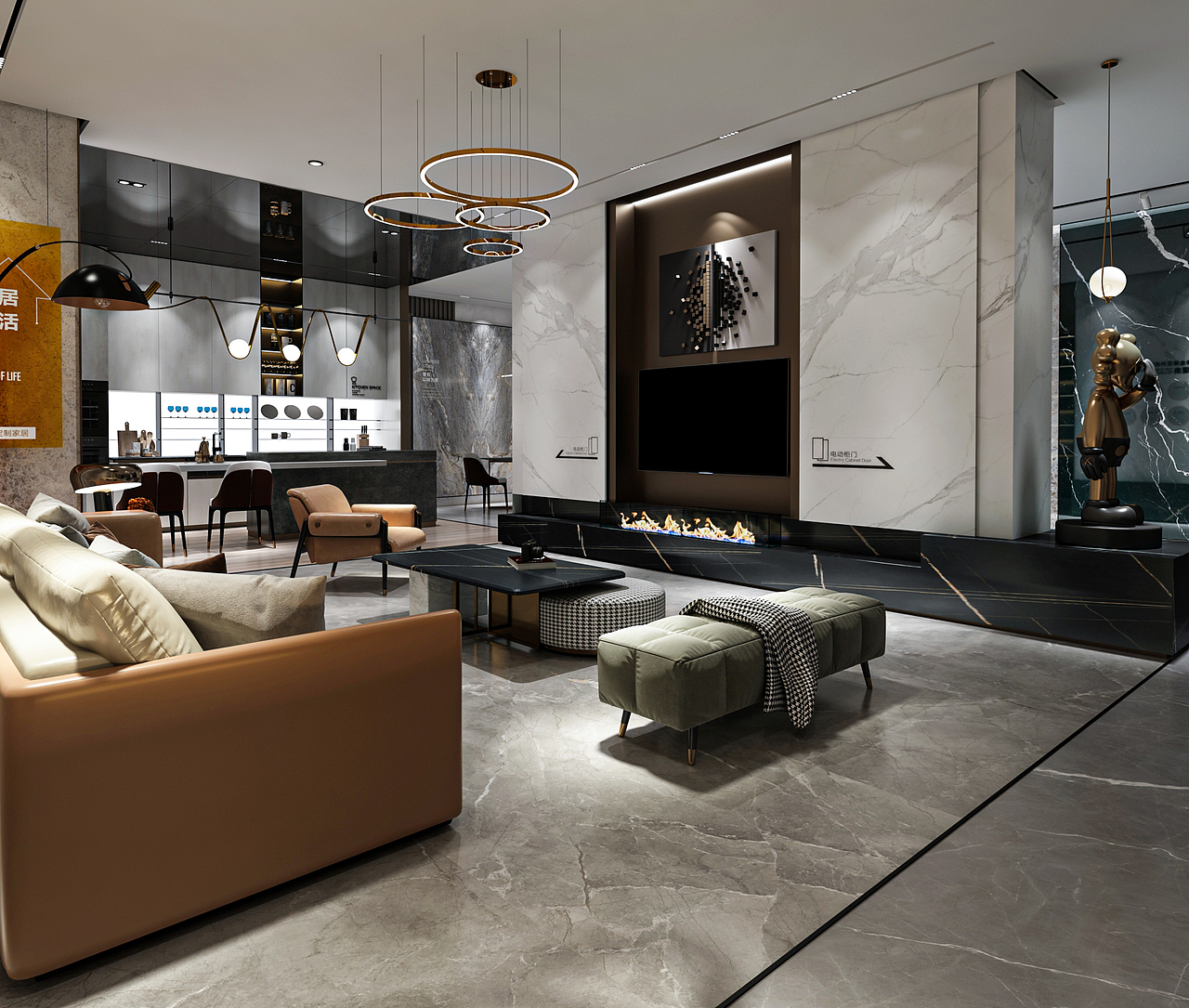 金牌岩板展厅（图ZMjg1NDg1MjAw） - 商业空间设计 - 站酷设计师King_Lam原创素材 - 站酷ZCOOL