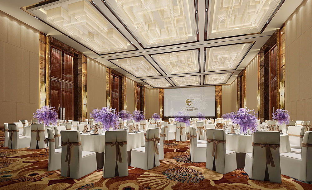 专业酒店宴会厅设计,浅析酒店宴会厅酒楼设计装修要点