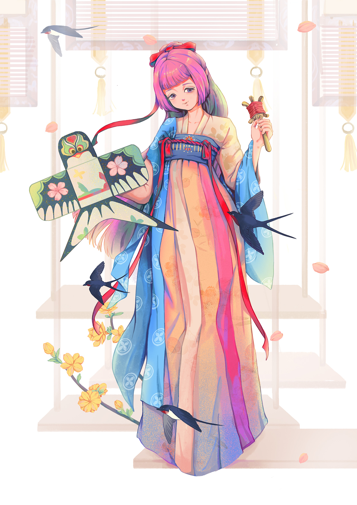 走！放風(fēng)箏去～（圖ZMjgxNjczNTQ4） - 創(chuàng)作習(xí)作 - 站酷設(shè)計(jì)師大梨子kiki原創(chuàng)素材 - 站酷ZCOOL