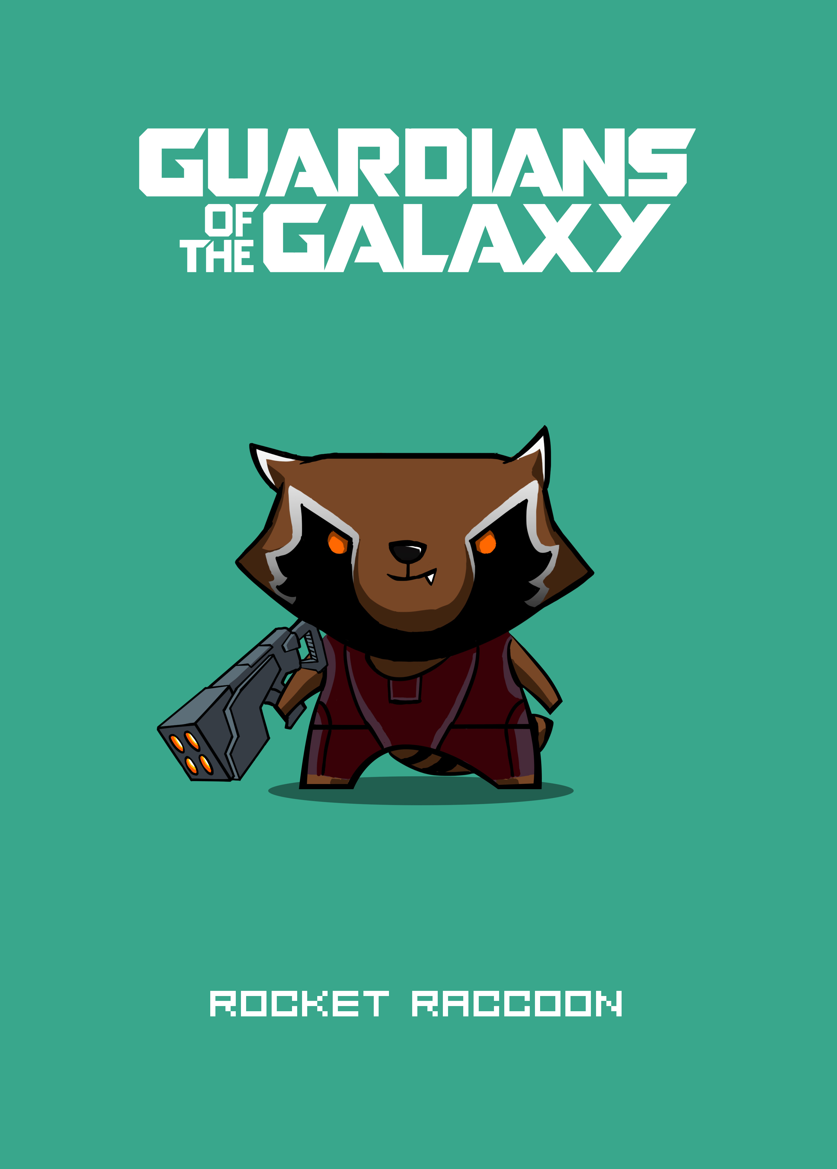 《银河护卫队》q版海报