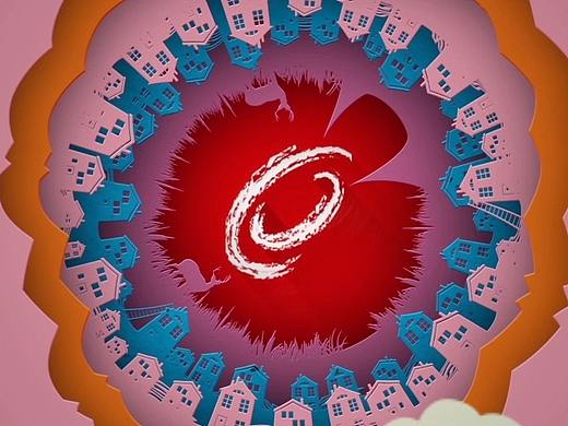 AE剪纸风格三维作品-火星影业宣传片