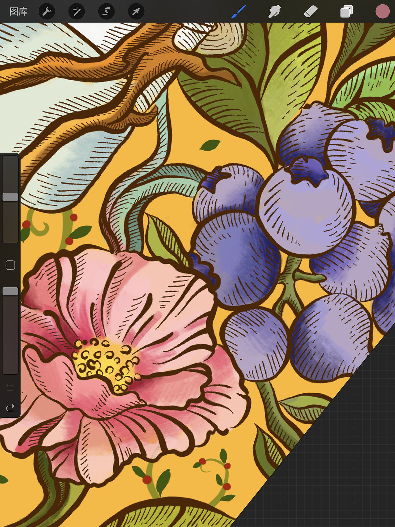 咖啡介绍牌插画设计