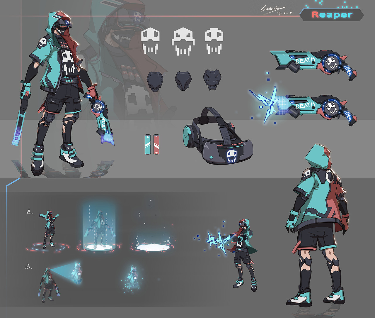 Reaper（圖ZMTU2NzgxNDA0） - 游戲原畫(huà) - 站酷設(shè)計(jì)師木黑巾原創(chuàng)素材 - 站酷ZCOOL