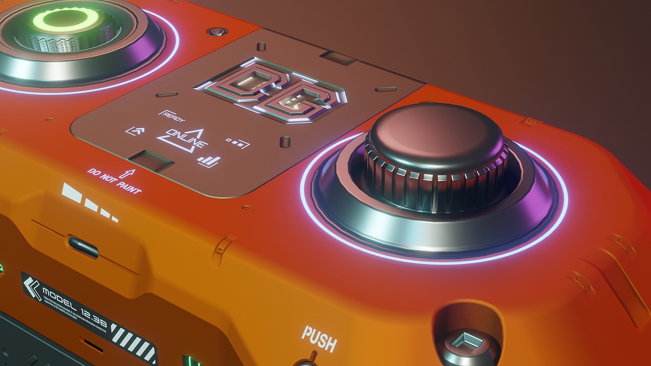 硬表面建模练习-遥控