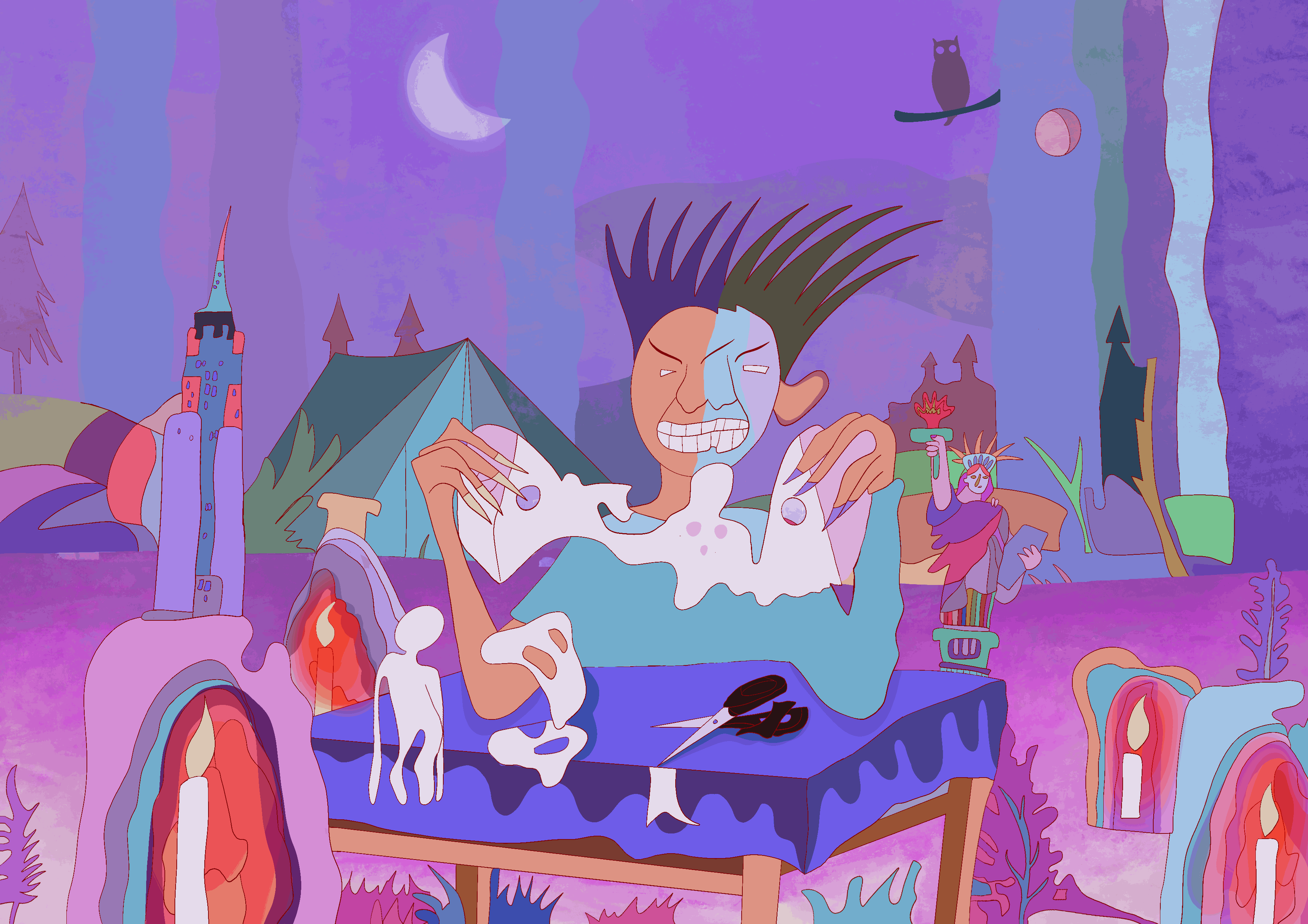 狂人日记（图ZMzA5NDkzODUy） - 艺术插画 - 站酷设计师April96原创素材 - 站酷ZCOOL