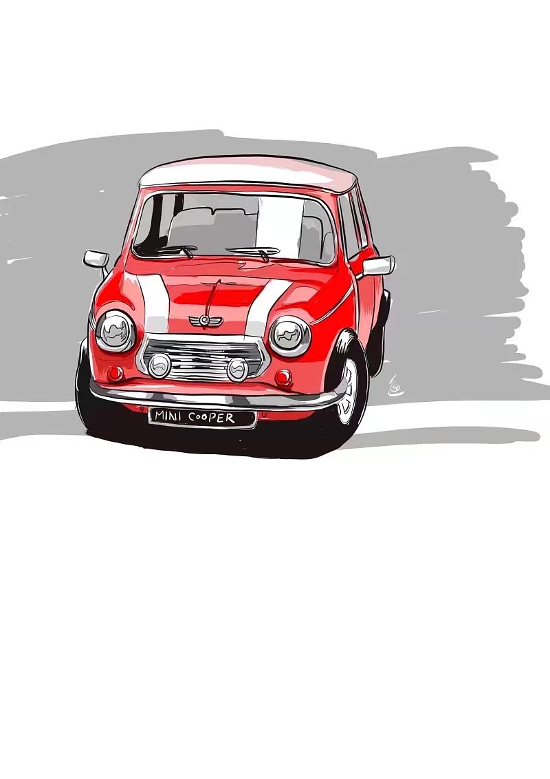 小车卡通画|插画|创作习作|狮子先生yu_原创作品-站酷zcool