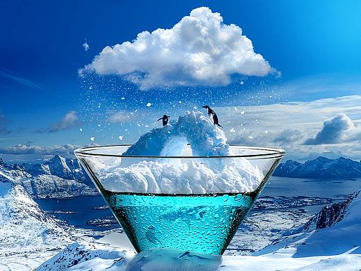 210811冰爽鸡尾酒创意海报合成