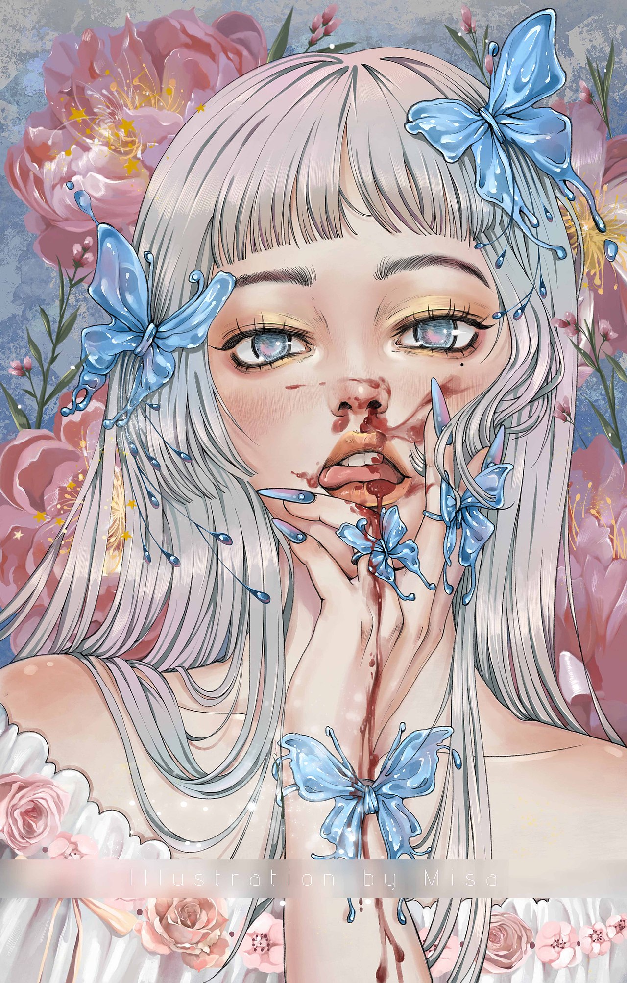 原创插画《乱蟲少女》（一）（图ZMjY0NDg5OTg4） - 创作习作 - 站酷设计师梅沙misa原创素材 - 站酷ZCOOL
