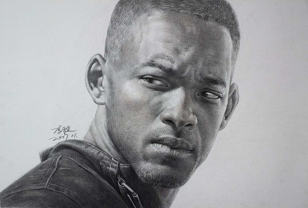 威尔史密斯（图ZOTY2NjI0MjA=） - 绘画 - 站酷设计师李程ART原创素材 - 站酷ZCOOL