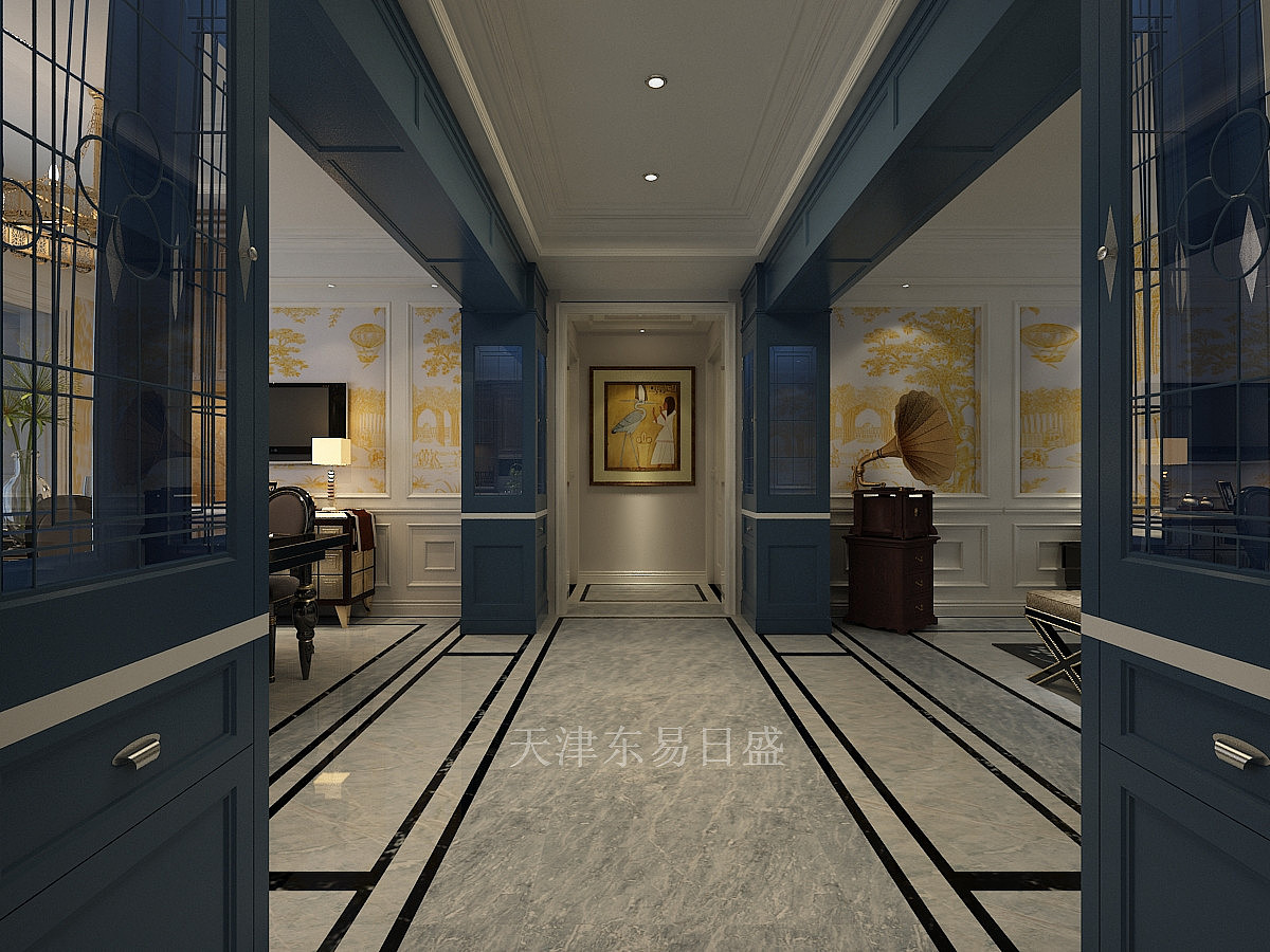 大都会法式风格走廊装修效果图