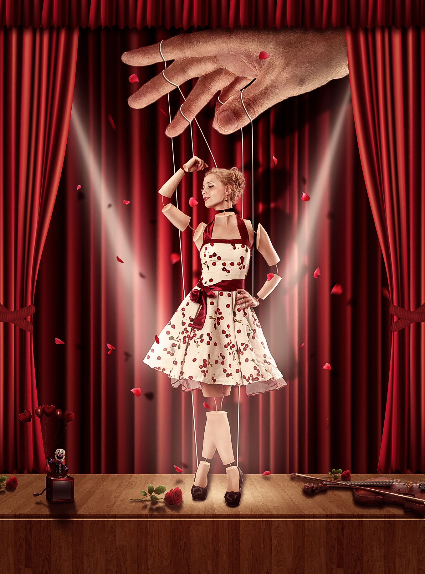 舞台真人木偶戏合成练习