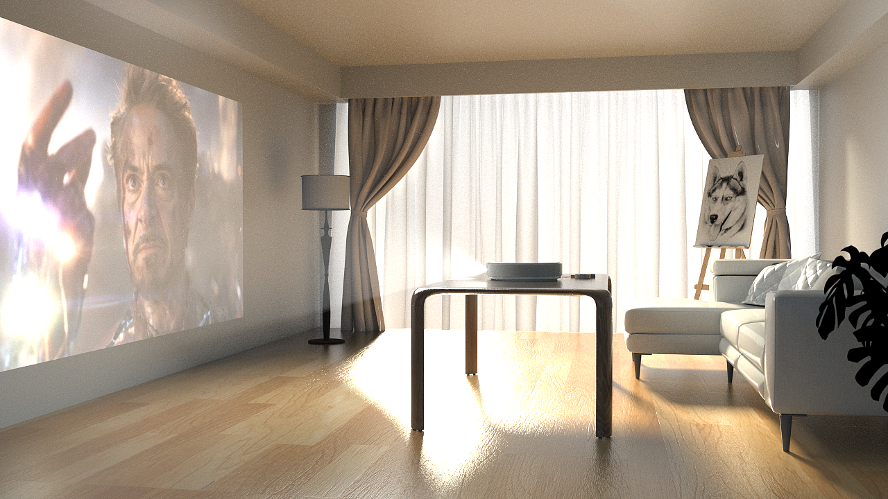 投影仪场景搭建及渲染