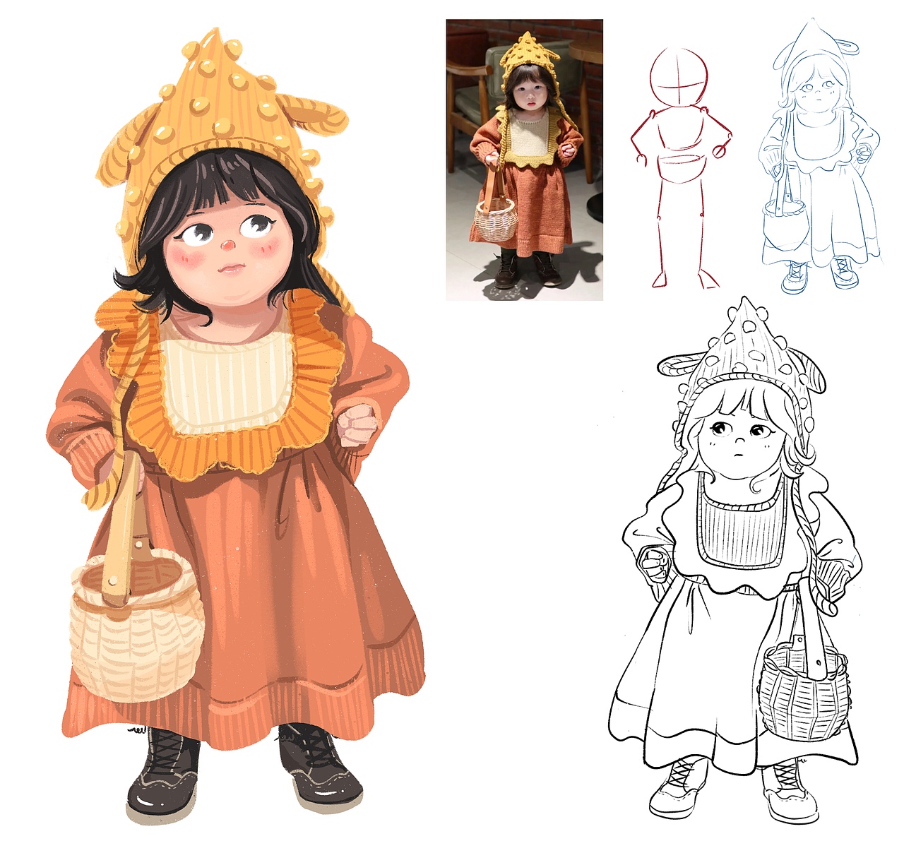 插畫小練習(xí)（2）（圖ZMjc2ODAwOTg0） - 兒童插畫 - 站酷設(shè)計(jì)師美麗又可愛(ài)的媛媛原創(chuàng)素材 - 站酷ZCOOL