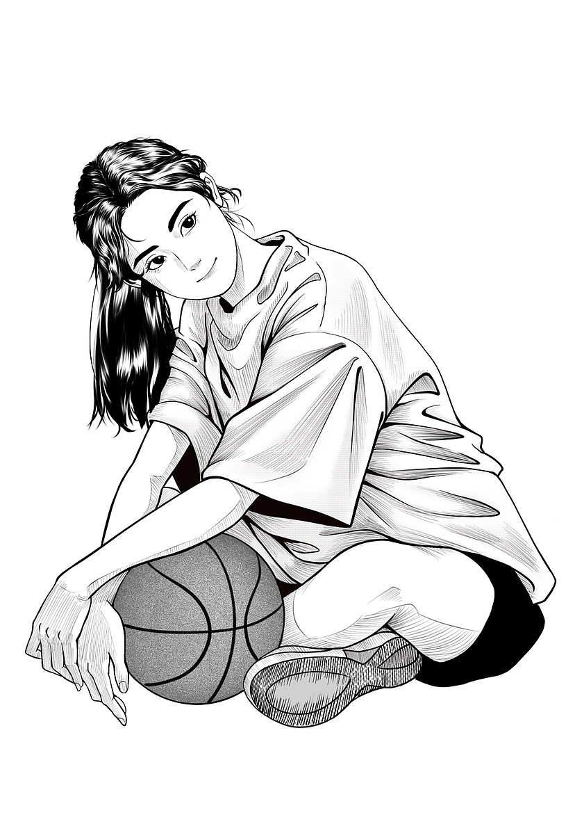 黑白漫画人物练习