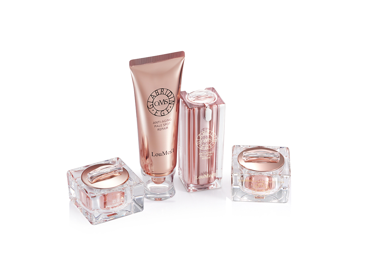 化妆品透明玻璃霜膏软管精修