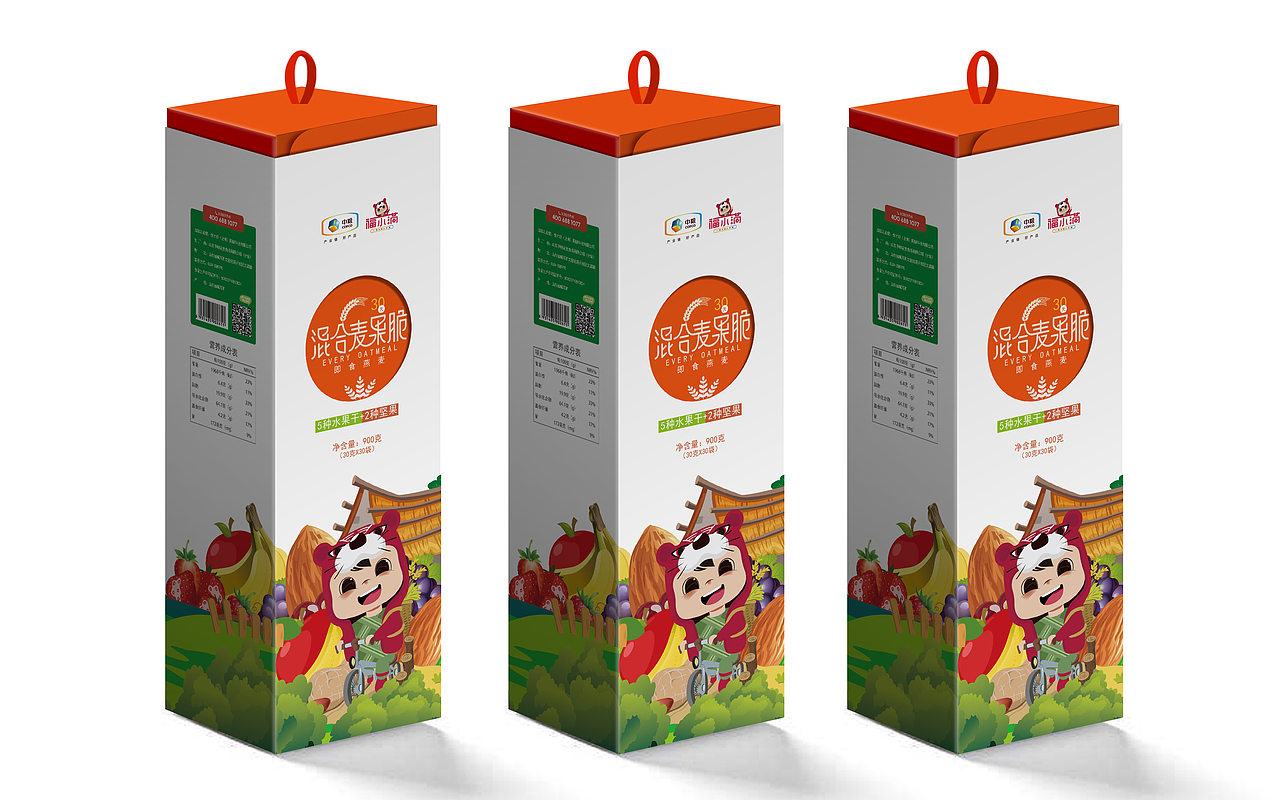 中粮集团福小满品牌燕麦包装设计（图ZMTY2ODc5NDky） - 包装 - 站酷设计师千方百计品牌设计原创素材 - 站酷ZCOOL